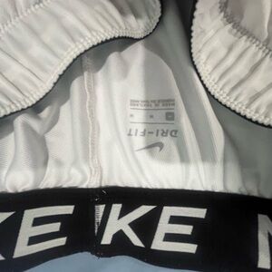 Nike White DRI-FIT shorts